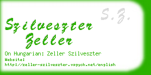 szilveszter zeller business card